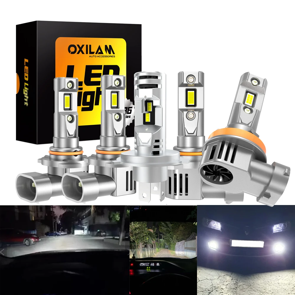 

2Pcs 9012 HIR2 LED Headlight CANBUS 9006 9005 HB3 H8 H11 H4 LED Headlamp Bulb for BMW E46 F20 VW Golf 4 Passat B6 Mercedes Ford