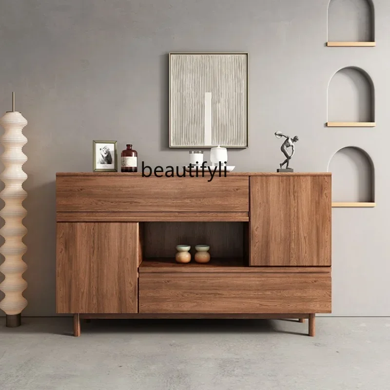 

cc182R11 Modern Minimalist Sideboard Cabinet Nordic Tea Cabinet Living Room Integrated Wall Storage Hallway Storage Cabinet