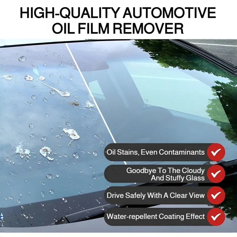 ممسحة فيلم زيت زجاج السيارة ألمانيا الزجاج الأمامي بالفرشاة مزيل زيت النافذة الجانبية إزالة التلوث وإزالة الطلاء قوية و