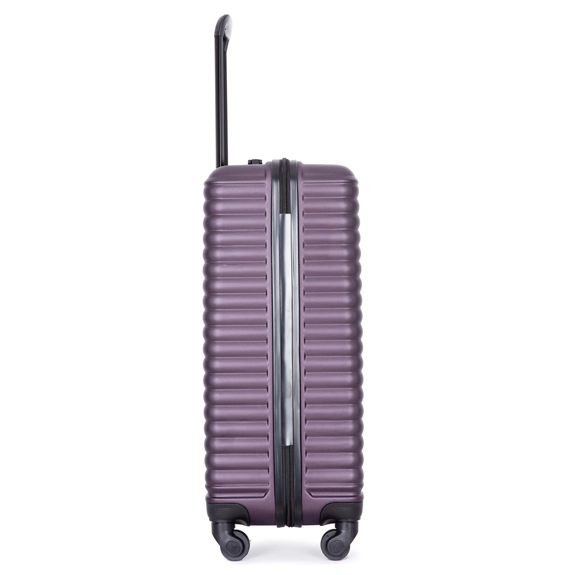 Suitcase 4 Rolls ABS Material TSA Custom Lock 58.5*39.5*23 Dark Purple Hardshell Suitcase hand luggage