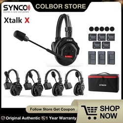 SYNCO Xtalk X5 Xtalk X2 X3 Wireless Intercom System 2.4G Communication Headset With Battery Wireless Microphone for Team Studio