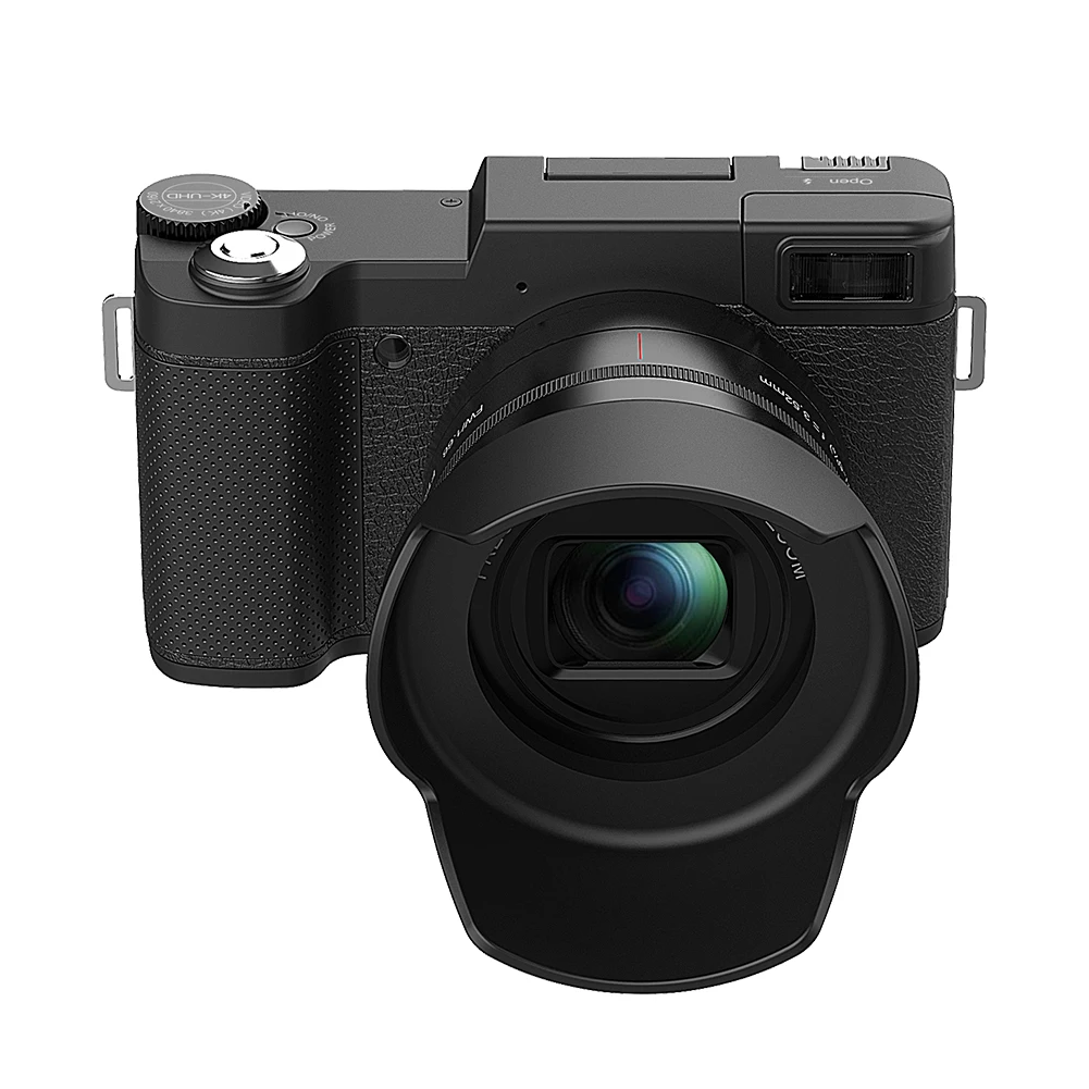 كاميرا رقمية 4K 48MP كاميرا صور 5X زووم بصري وكاميرا فيديو تكبير رقمي 8X شاشة IPS مقاس 3.0 بوصة للمراهقين المبتدئين والكبار