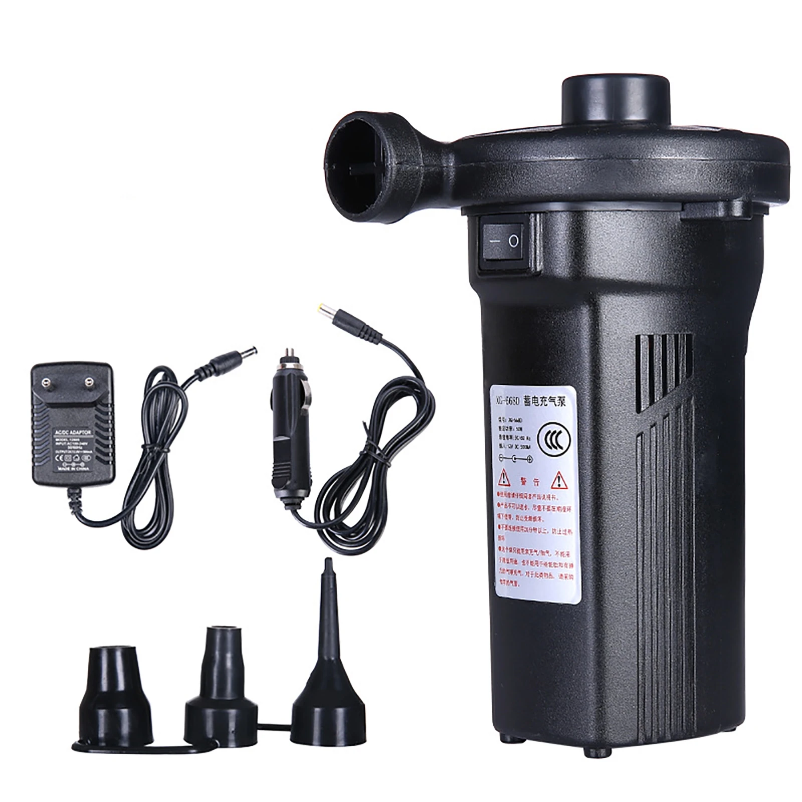 220V Electric Storage Air Pump Mini Compressor Electric Air Pump Rechargeable for Mattresses Air Cushions Camping Paddling Pool