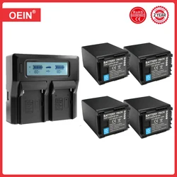 4Pcs 2900mAh BP-828 BP 828 Battery + USB Dual Charger for Canon BP-820 Canon VIXIA HF G40, HF G30, XA20, XA25 Camcorders