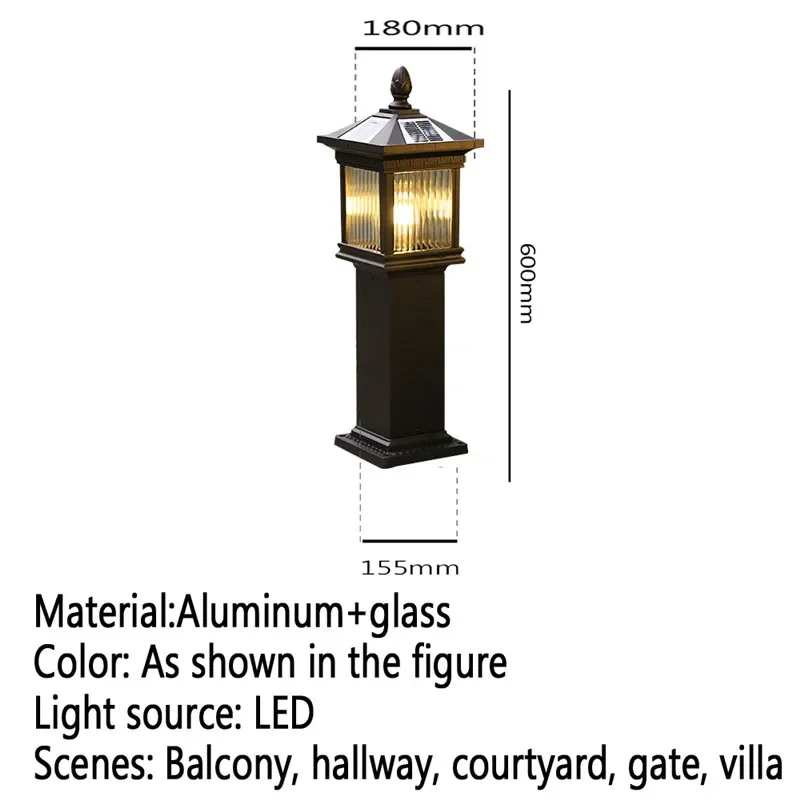 TINNY-Lámpara de césped Solar para exteriores, foco LED contemporáneo, resistente al agua, para Villa, jardín, patio, barrio residencial