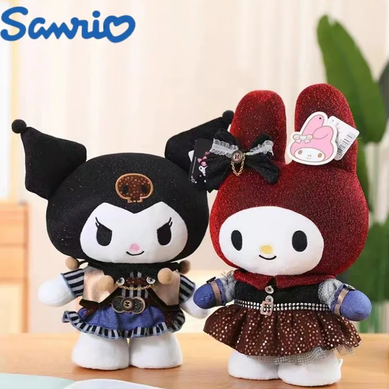 

22cm Hello Kitty Kawaii Plush Toys Sanrio Plushie Kuromi Cinnamoroll Kawaii Stuffed Doll Birthday Toys For Girl Exquisite Gifts