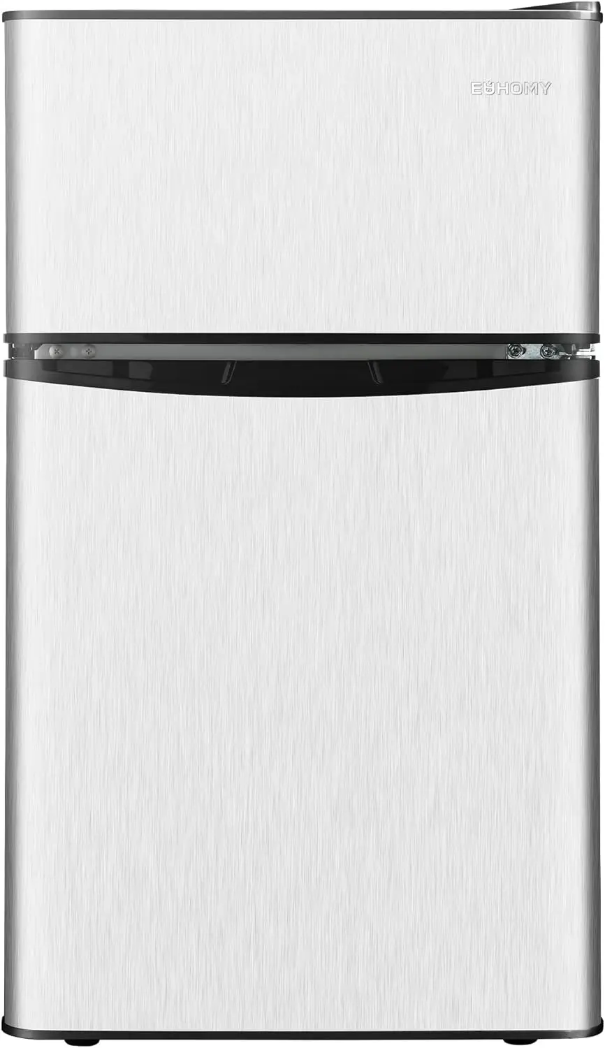 

3.2 Cu.Ft Compact Refrigerator with freezer, 2 Door Mini Fridge with freezer For Dorm/Bedroom/Office/Apartment- Food Storage