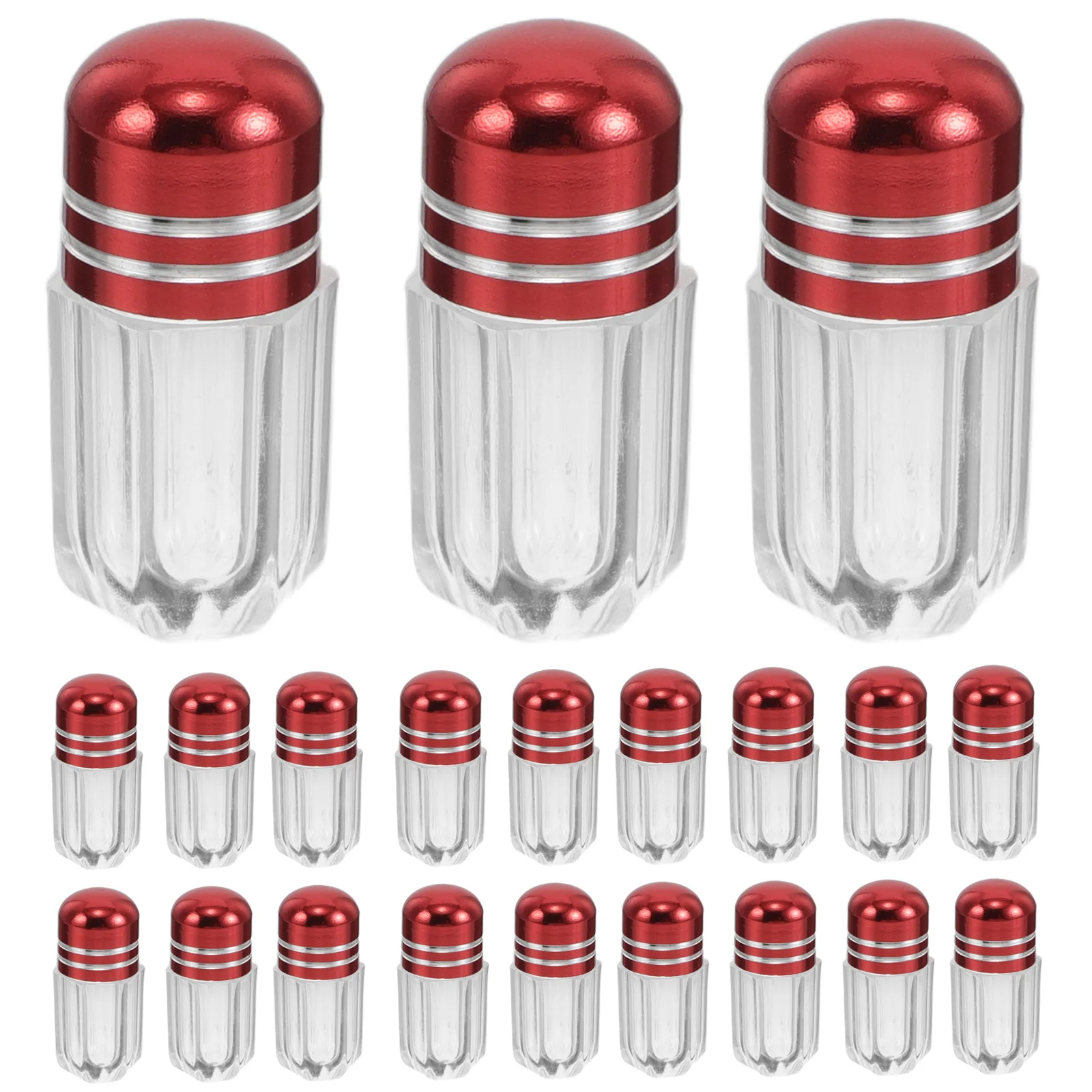 

30 шт., дорожный футляр для бутылок с таблетками, мини-портативный прозрачный пластиковый контейнер для хранения капсул, прозрачные флаконы для лекарств, путешествия