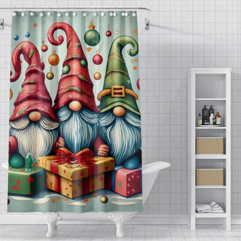 

Home decoration shower curtains for bathroom waterproof curtain fabric Modern Nordic style Living Room Merry Christmas wintXT6@！