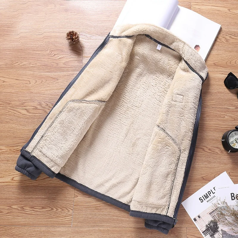 

Thiened Fce Jaet 2025: теплая верхняя одежда с воротником-стойкой на молнии, модное универсальное длинное женское осенне-зимнее пальто све