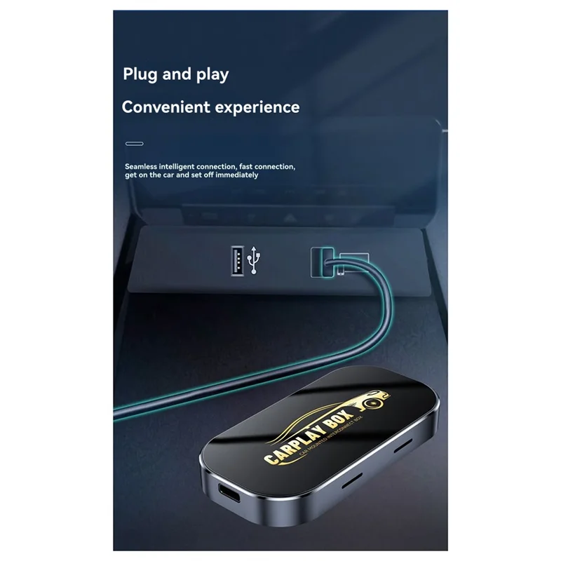 APPLIA-Smart 3 en 1 Carplay AI Box 2 + 32G para Android 13, adaptador Bluetooth GPS integrado con conectividad inalámbrica