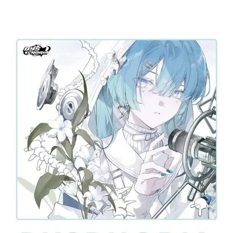 Anime Girl FPS E-Sports Micro Etching Hard Glass Gaming Mouse Mat Waterproof Anti Slip Large Pad for Computer Laptop Custom PC