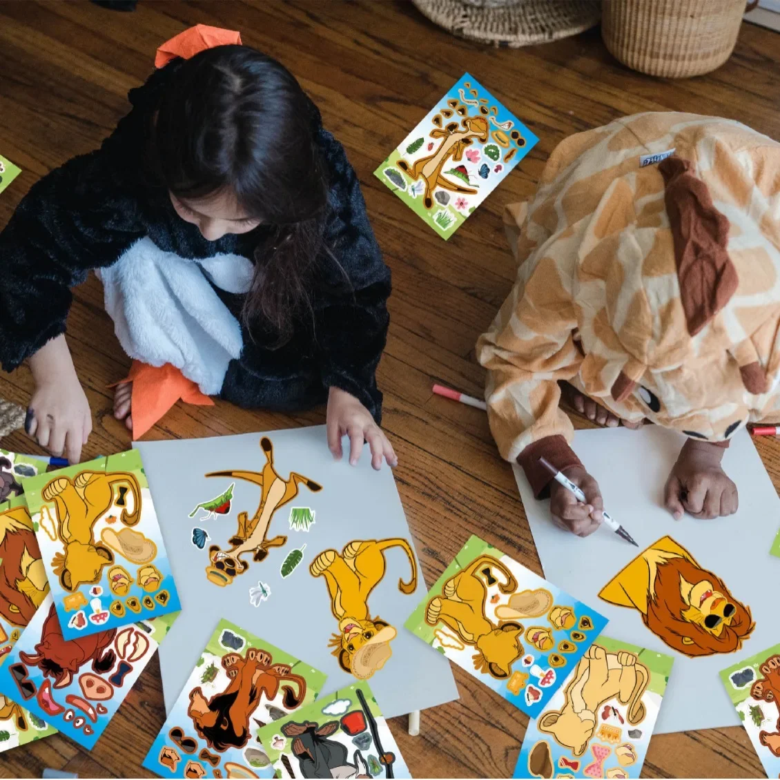 Mufasa Lion King Tattoo Sticker Children's Toys Disney Movie Cartoon Water Transfer Sticker Kid Birthday Party Decorate Arm Cute