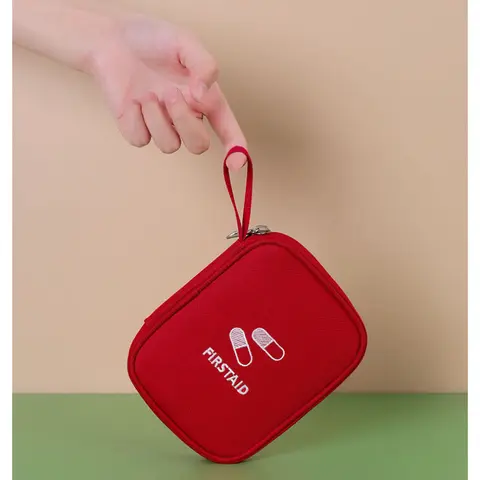 휴대용 여행 분류 작은 약 상자 응급 약 보관 가방
