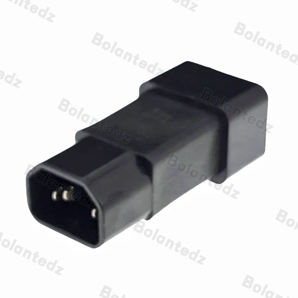 محول التيار المتردد IEC 320 C14 إلى C19 C20 التيار المتناوب قابس مهايئ الطاقة IEC 3 القطب IEC 320 3pin ذكر إلى أنثى تمديد 90 درجة أسفل زاوية