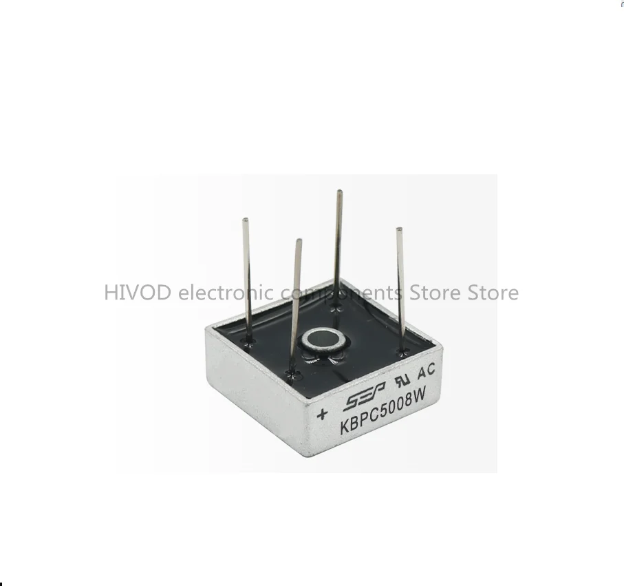 5 قطعة KBPC5001W KBPC5002W KBPC5004W KBPC5006W KPBC5008W KPBC5010W مربع جسر السيليكون جسر جسر مقوم كومة 4 أقدام