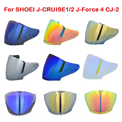 Helmet Visor for SHOEI J-Cruise 1 J-Cruise 2 J-Force 4 CJ-2 Motorcycle Helmet Lens Open Face Shield Viseria Capacete Moto Glasse