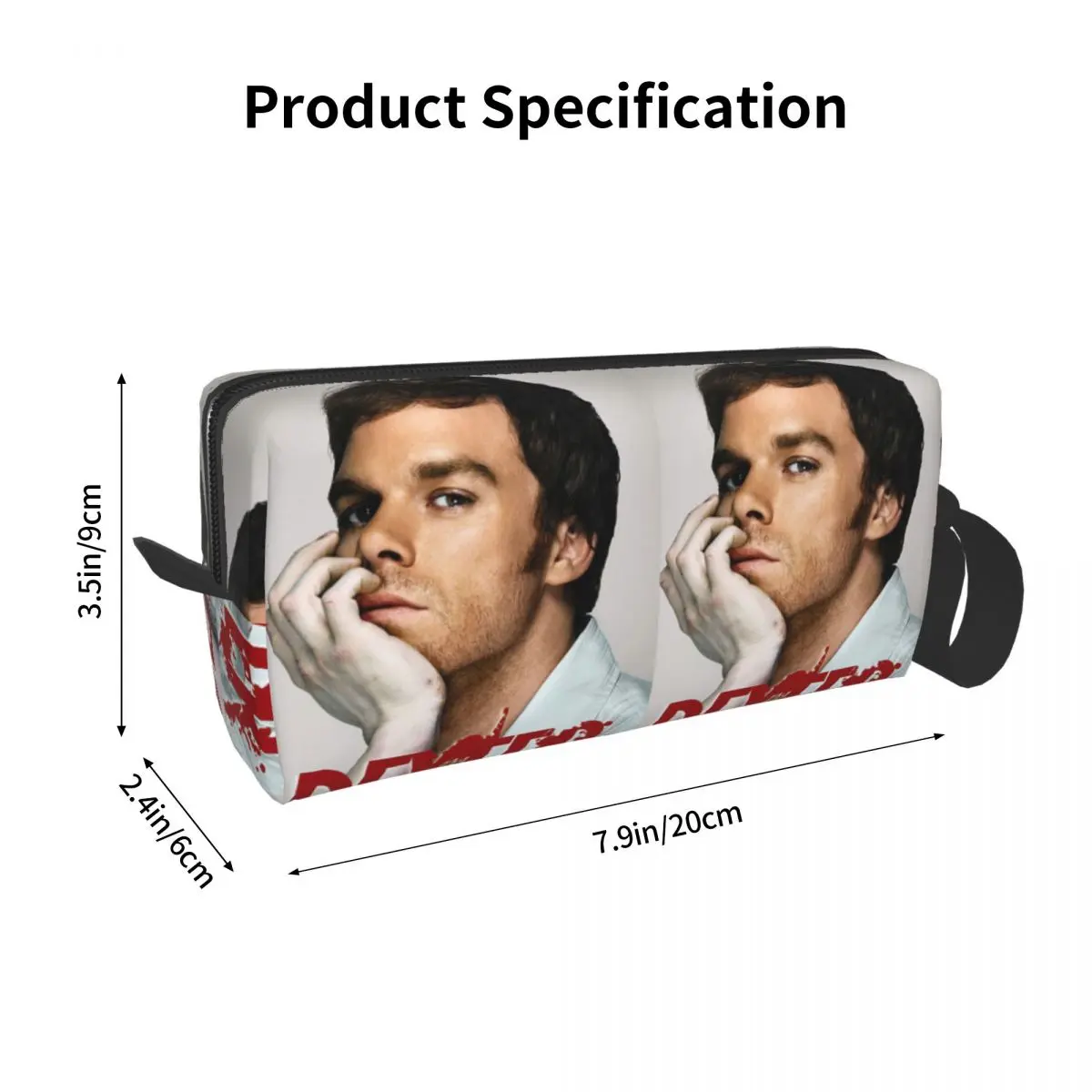Dexter Morgan Movies Pencil Case for Boys Girls Pen Box Pencil Bag Stationery Supplies Women Organizer Pouch