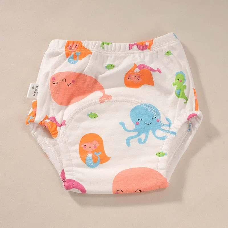 Neugeborenen Training Hosen Baby Shorts Einfarbig Waschbar Unterwäsche BABY Junge Mädchen Tuch Windeln Mehrweg Windeln Säuglings Höschen – Detail 4