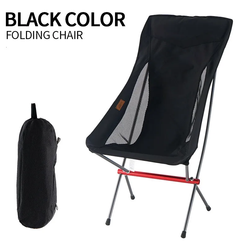 Outdoor Picnic Folding Moon Chair Portable Folding Camping Fishing Leisure Chair With Back Encrypted Oxford Cloth Beach Chair