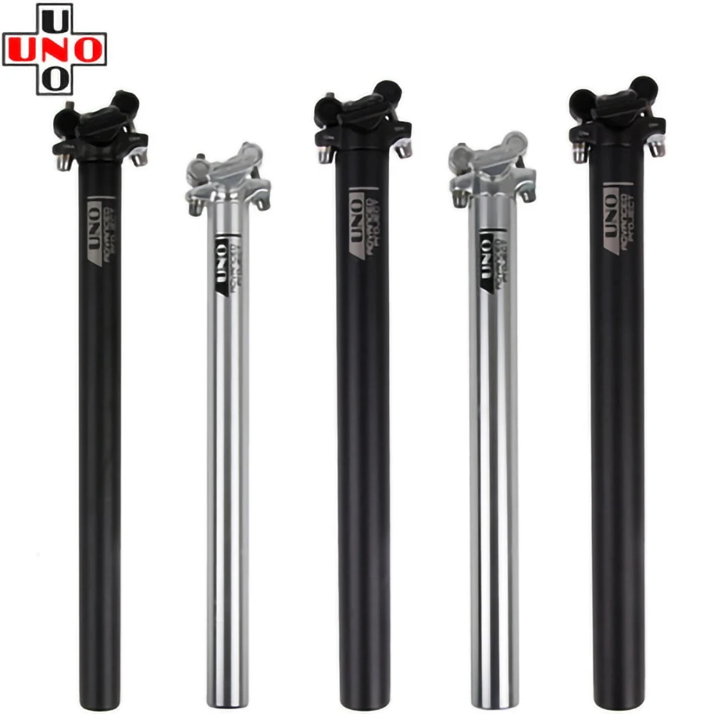 

UNO Bike Seat Post Ultralight Aluminum MTB Seatpost 25.4/27.2/28.6/30.9/31.6*350/400mm Road Mountain Bicycle Seat Tube Parts