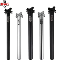 Tija de sillín de bicicleta UNO, tija de sillín de aluminio ultraligera para bicicleta de montaña, 25,4/27,2/28,6/30,9/31,6x350/400mm, piezas de tubo de sillín de bicicleta de montaña y carretera