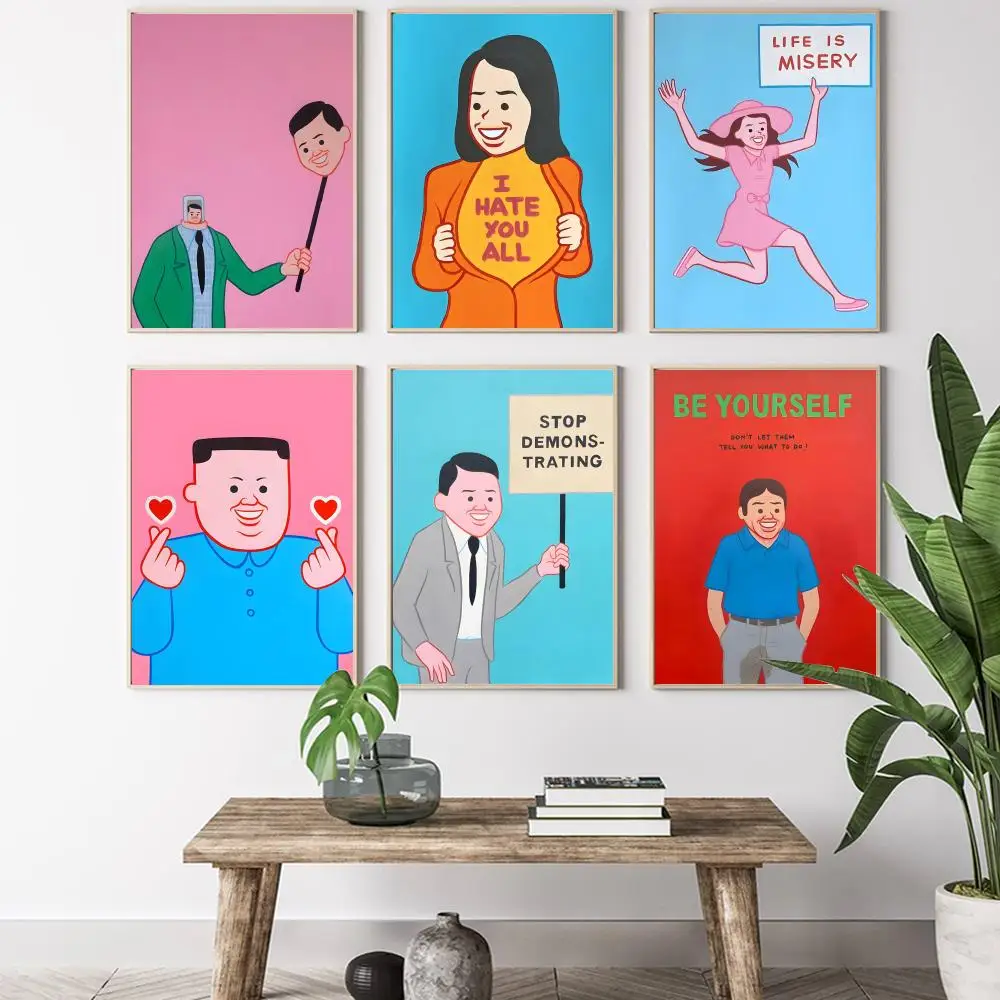 Joan Cornella Art Poster HD art sticky wall waterproof home living room bedroom bar aesthetic decoration