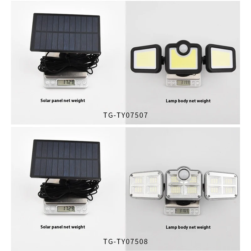 ضوء الشمس سبليت الاستشعار الجدار ضوء الأضواء في الهواء الطلق مصباح حديقة مقاوم للماء المنزل المرآب أضواء الشوارع مصباح