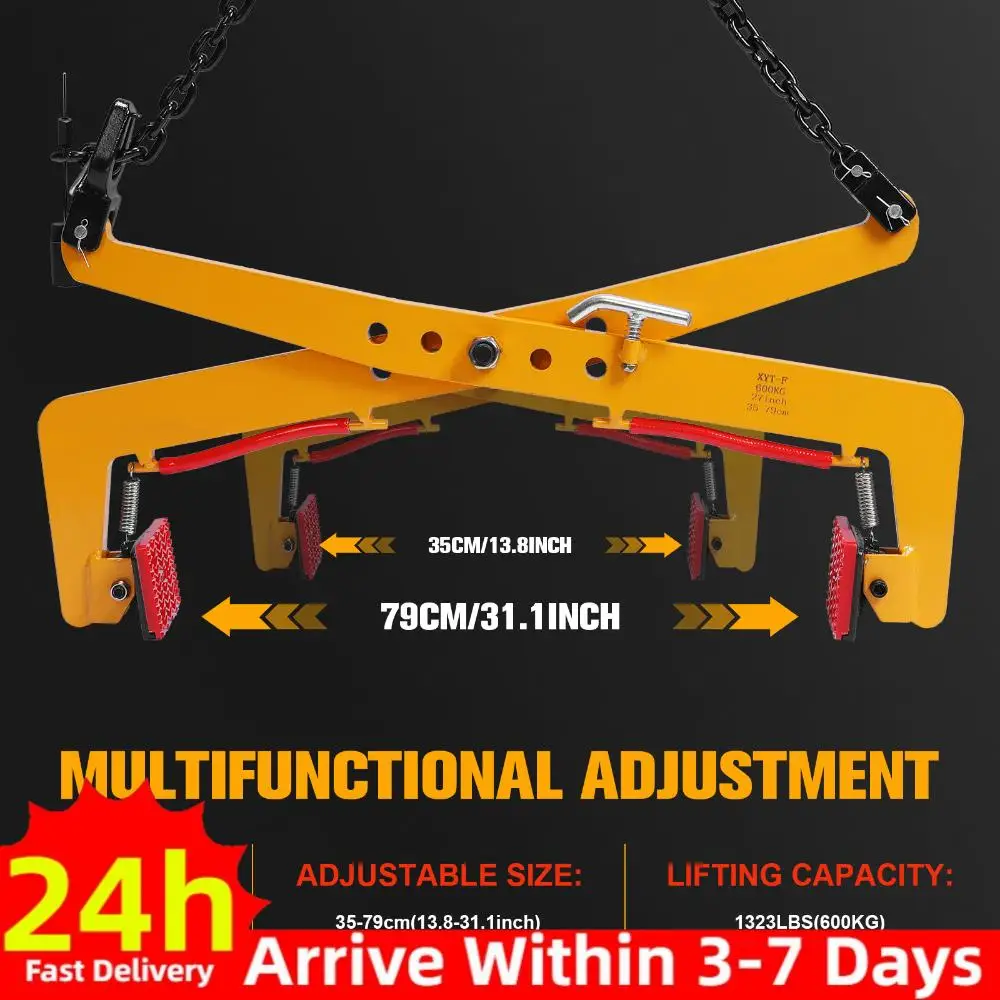 

Зажимы для перевозки камня повышенной прочности (1323 фунта), регулируемый диапазон 13,8-31 дюйм, гранитный подъемный зажим для бетонных блоков и сланцевых плит