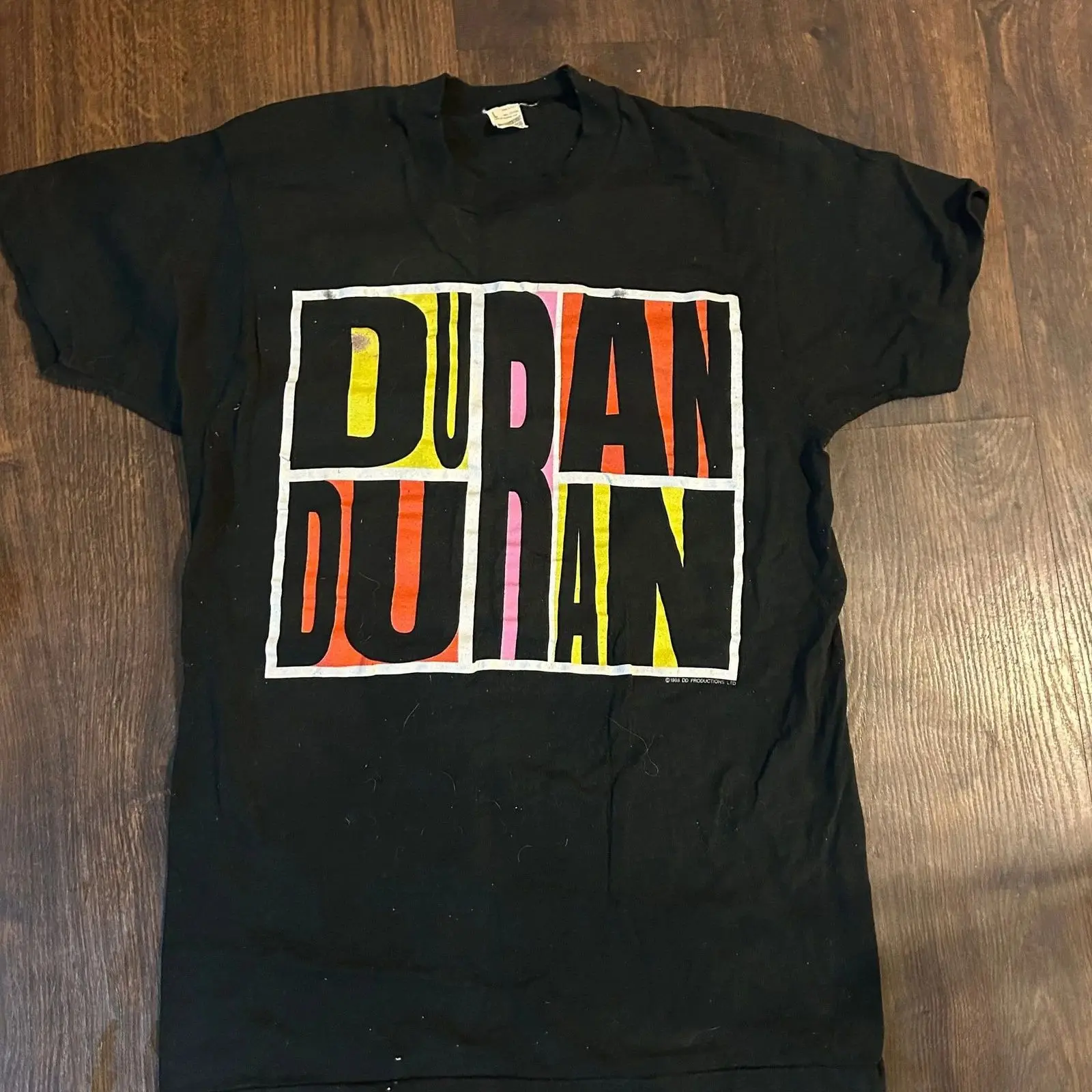 Vintage 80s Duran Duran Abstract Idealist Romantic 1988 Tour T-Shirt Streetwear Classic Y2k Print Casual Loose T Shirts Unisex