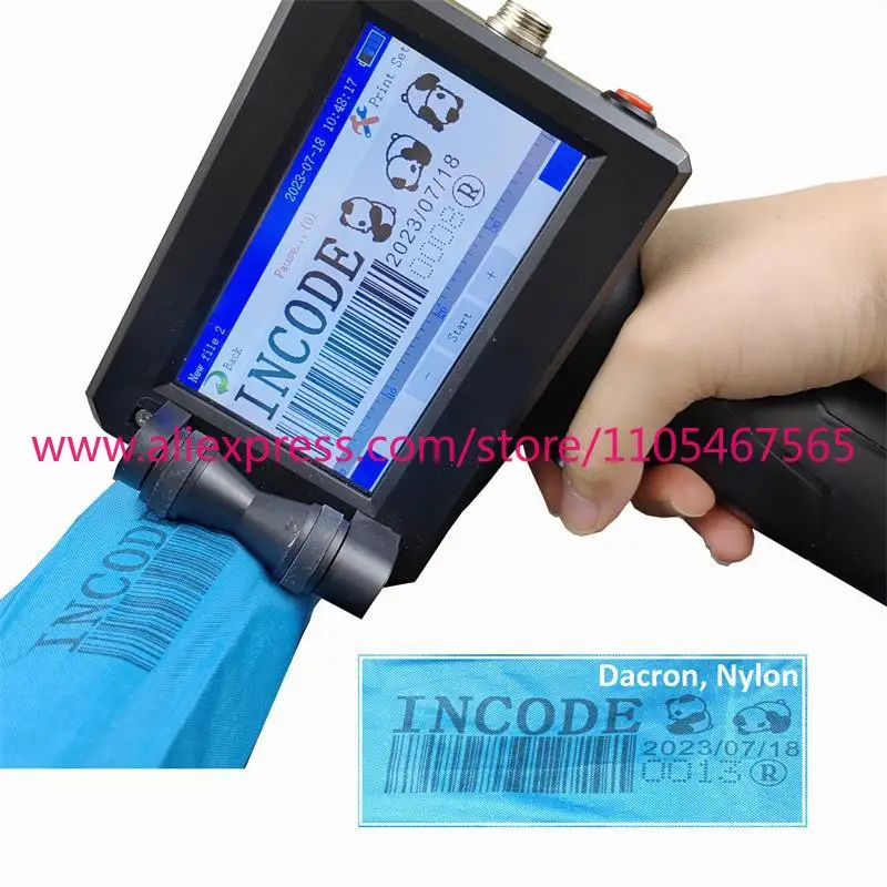 Coding expiration date printing press handheld coding 24-pound inkjet printer provides 7.4 volts 0.95
