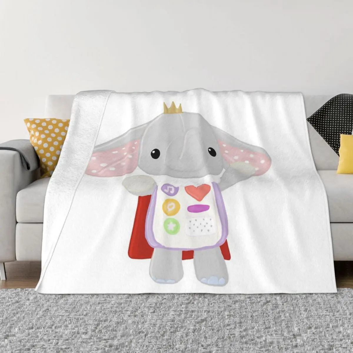 

Cutie The Elephant Anime Bed Blanket Throw Blanket Home And Decoration Throw Blanket