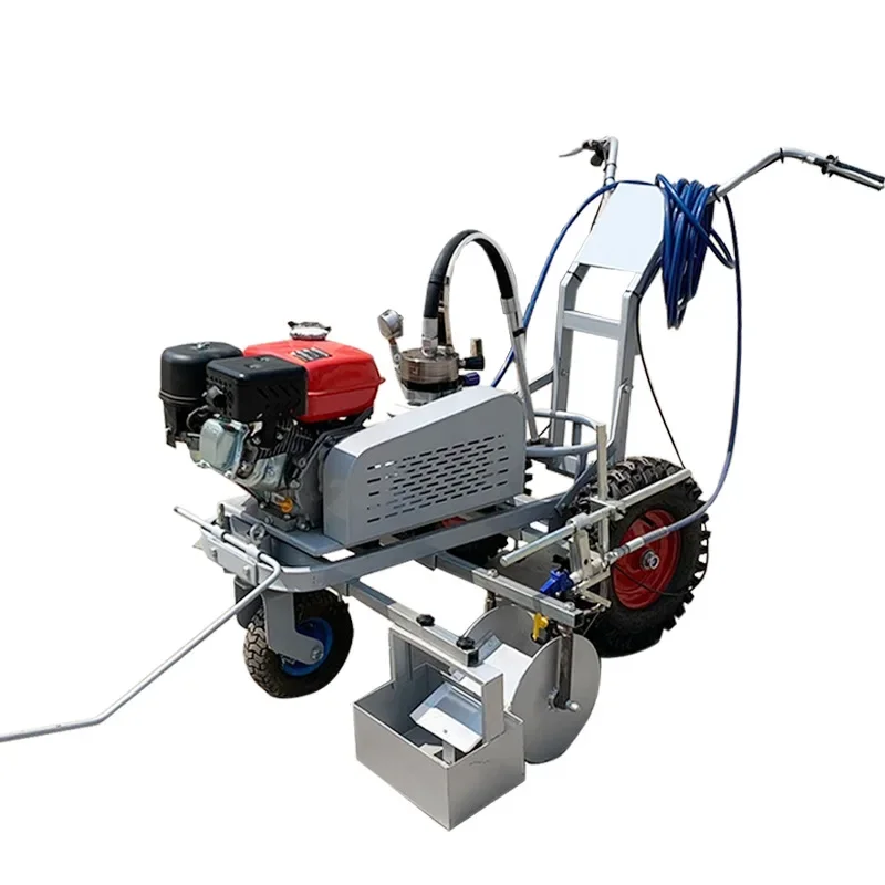 

Hand push cold spray road marking machine parking lot factory parking space marking machine plastic track marking machine