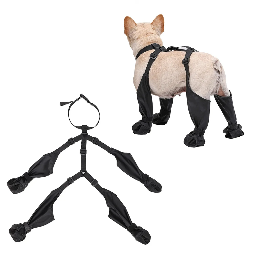 Bottes imperméables pour chien, accessoires de chaussures d'extérieur pour Corgi, Caniche, Bouledogue, Bouledogue Français - Bottes de protection pour la sécurité et le confort de votre animal.
