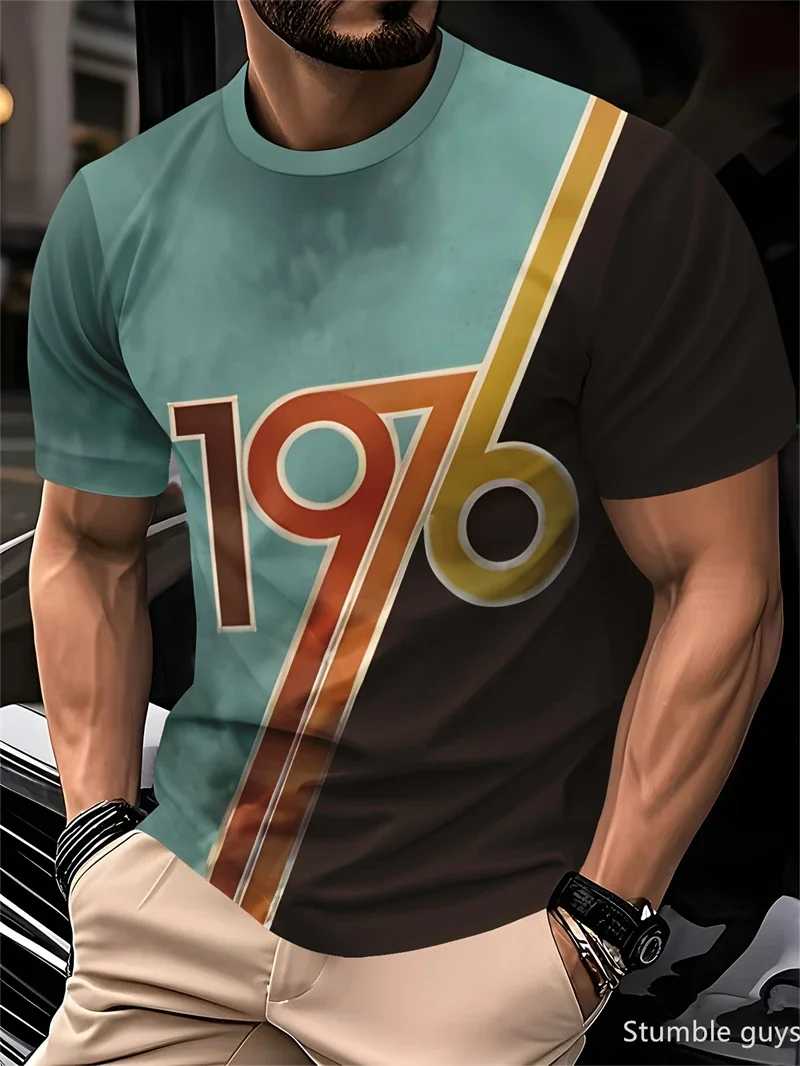 Angesagtes Herren-Sommer-Übergrößen-T-Shirt mit Anime-Motiv, Locker Geschnitten, Kurzarm, Atmungsaktiv, Weicher Stoff, Große Größen, Sport-Trikot, Streetwear