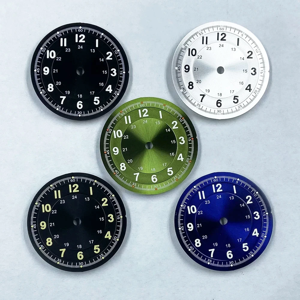 

29mm Dial Green Luminous Watch Accessories are suitable for NH35NH34/8215 watch modification accessories