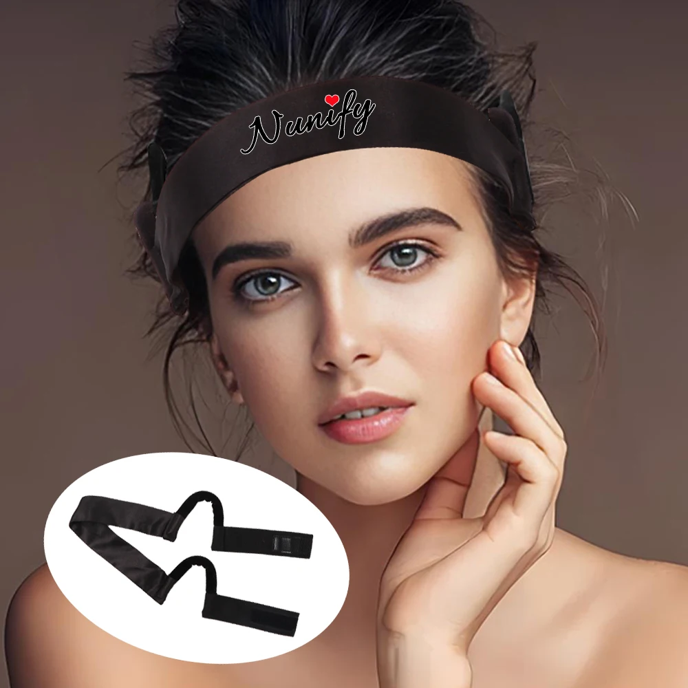 Faixa elástica de cetim macio personalizada, faixa de derretimento de renda, proteção de ouvido, faixa indolor ajustável para controle de borda de peruca frontal de renda