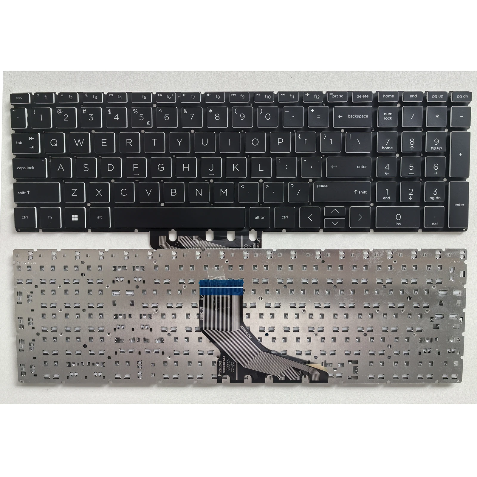 for HP 15-cn 15-cp 15-cr 17-cd 15-DA 15-DB 15-CN 17-BY 250 255 G7 15-DK 15-df 15-dx US No Backlit Black Laptop Keyboard 4