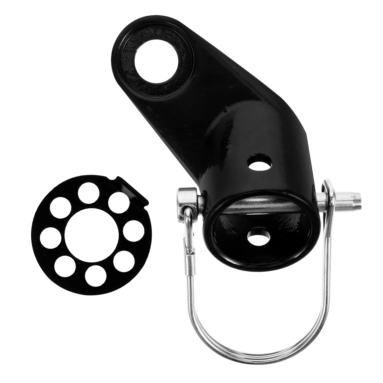 

Bike Trailer Coupler Attachment 1Set Durable Steel Hitch Connector for Cycling Adapter Practical Easy Install Towing Goods