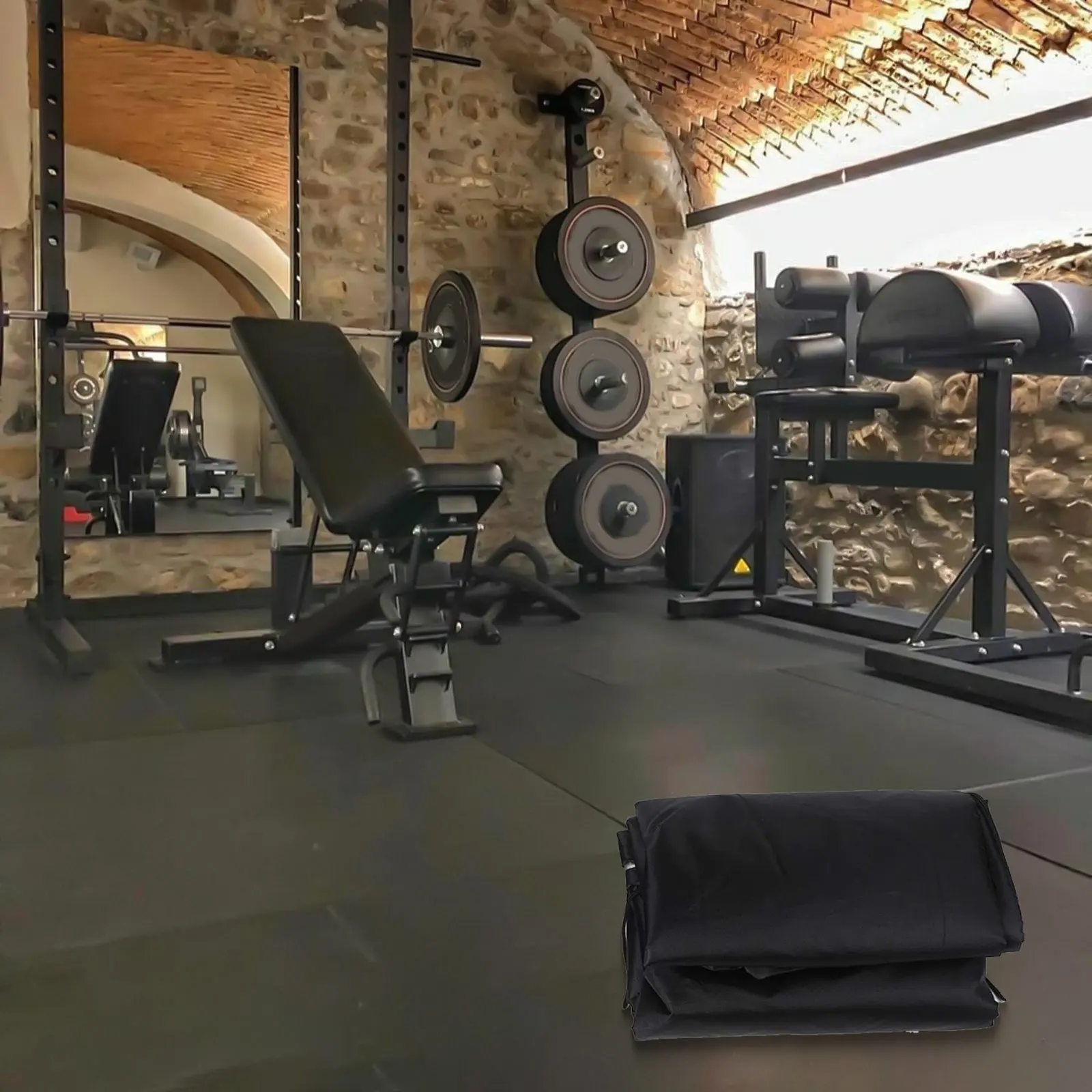 

Регулируемый чехол на ремень для спортзала. Пылезащитный чехол. Чехол для домашнего спортзала. Легкое обслуживание. Пространственные размеры. Защита от атмосферных воздействий.