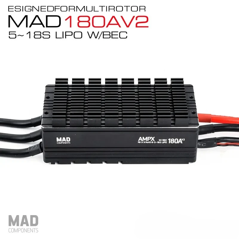 Hot Sale MAD AMPX 180A brushless ESC model fixed-wing multi-axis multi-rotor special 5-18S
