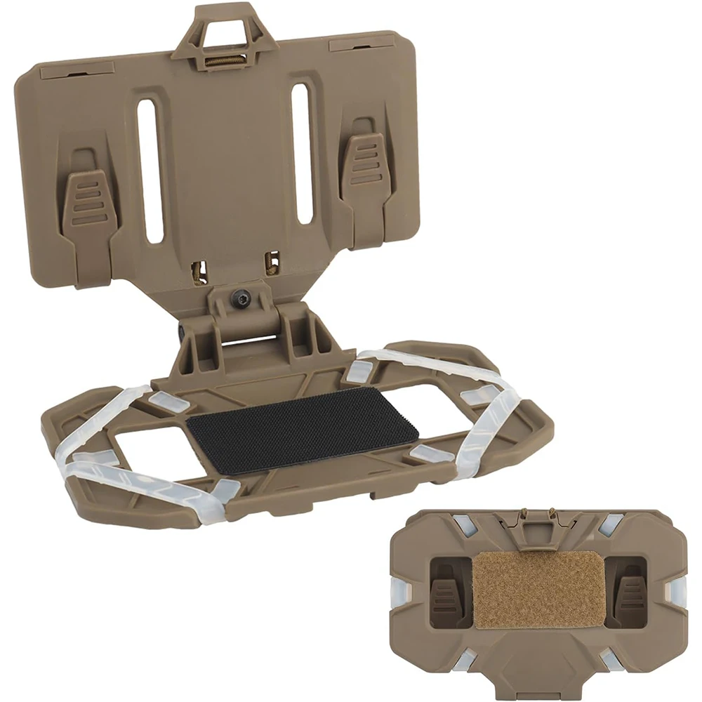 Folded Navigation Board Tactical MOLLE Holder, Plate Carrier Phone Mount Vest Attachments for Outdoor Paintball Airsoft