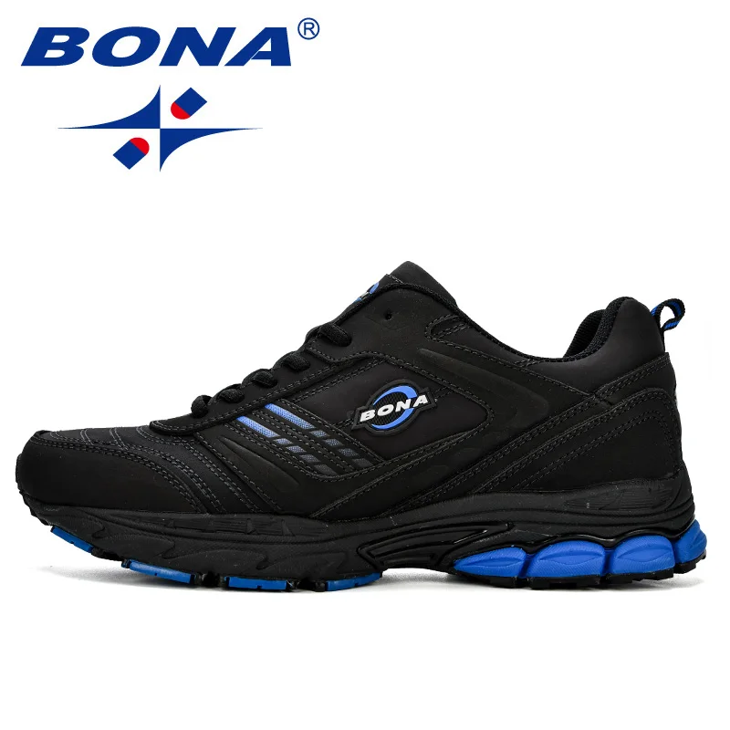 BONA 2023 New Designers Action Leather Trendy Running Shoes Men Outdoor Sneakers Man Walking Jogging Shoes Athletic Footwear