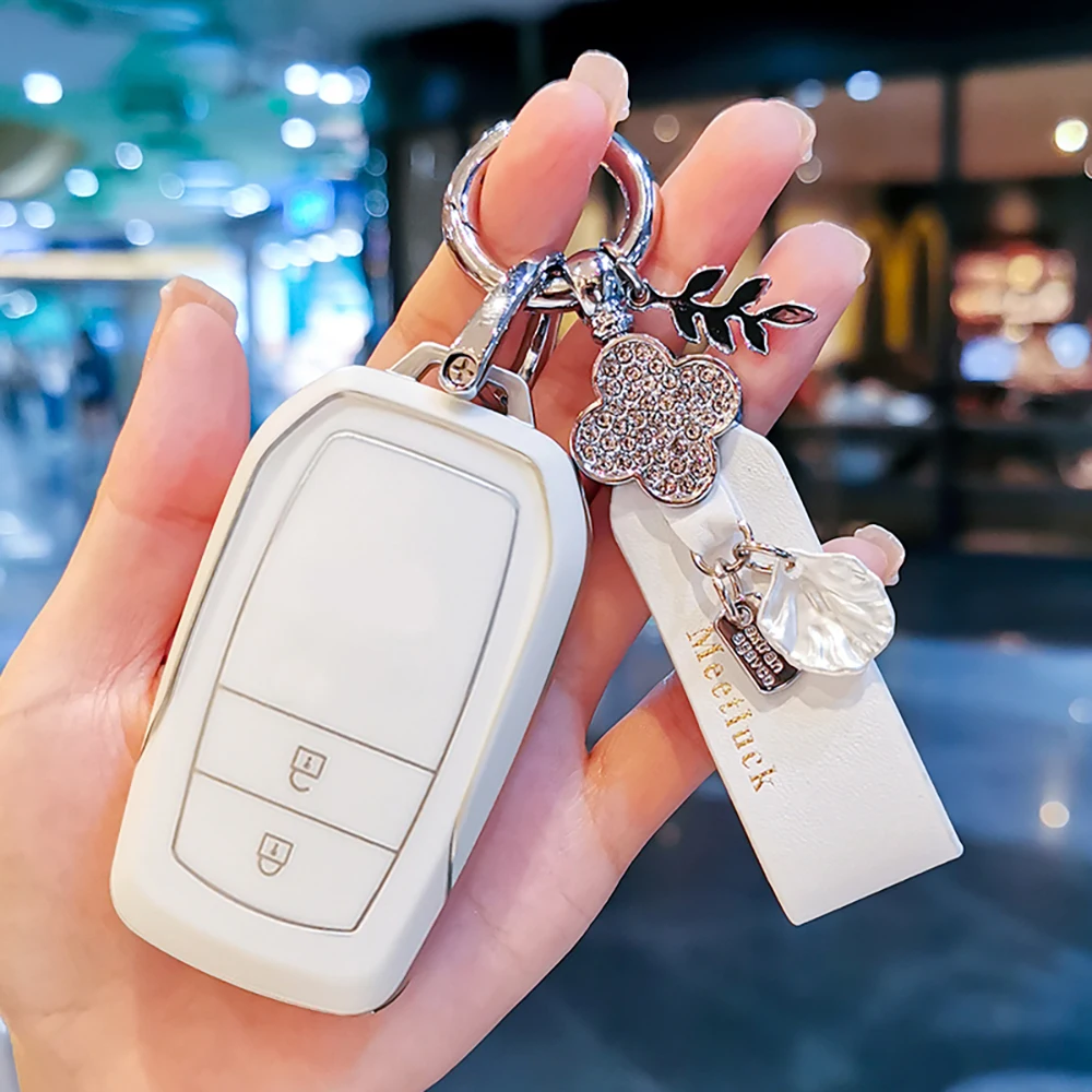 2 3 przycisk obudowa kluczyka do samochodu pokrywa dla Toyota RAV4 HARRIER Hilux Fortuner Land Cruiser korona Highland Prado Yaris krzyż Aygo X 2022