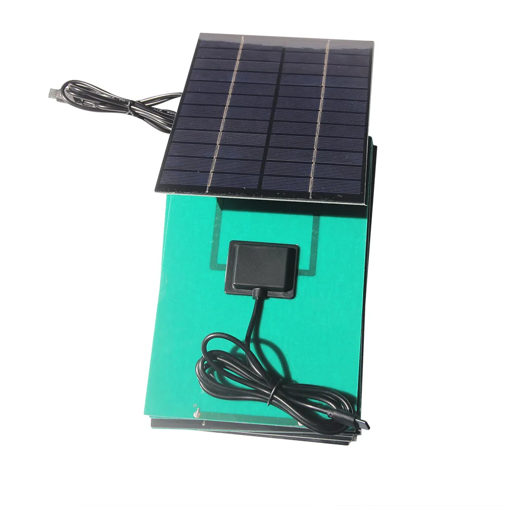 لوحة طاقة شمسية 4.2 واط 12 فولت مع منفذ Type-C شاحن بالطاقة الشمسية لإضاءة مراقبة الفيديو في الهواء الطلق قوة البنك كاميرا الهاتف 200*130 مللي متر