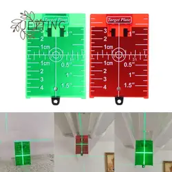 Laser Level Target Board Red/Green Line Beam Distance Plate Inch/cm Leveling Board Tool Hanging On Wall & Floor