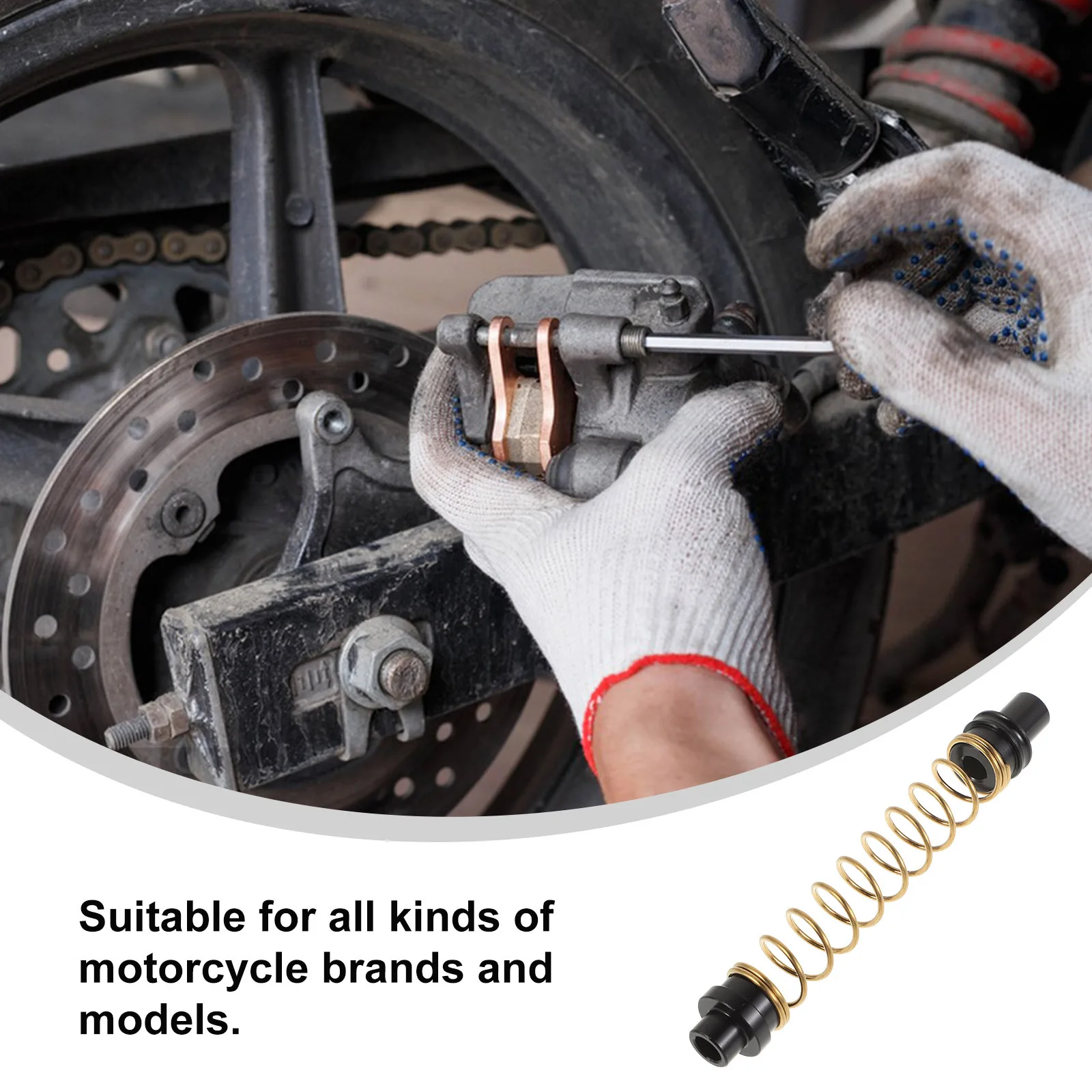 

Drum Brake Return Spring Kit for Motorcycle Metal Lightweight Durable Brake Shoe Return Spring Assembly Repair
