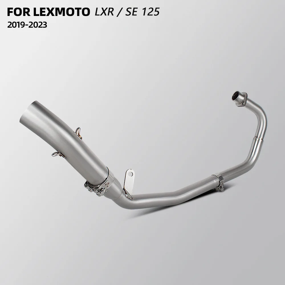 51MM Motorcycle Exhaust Header pipe For Lexmoto LXR125 LXR / SE 125 2019-2023 Motobike Escape tube Racing Manifold Kit