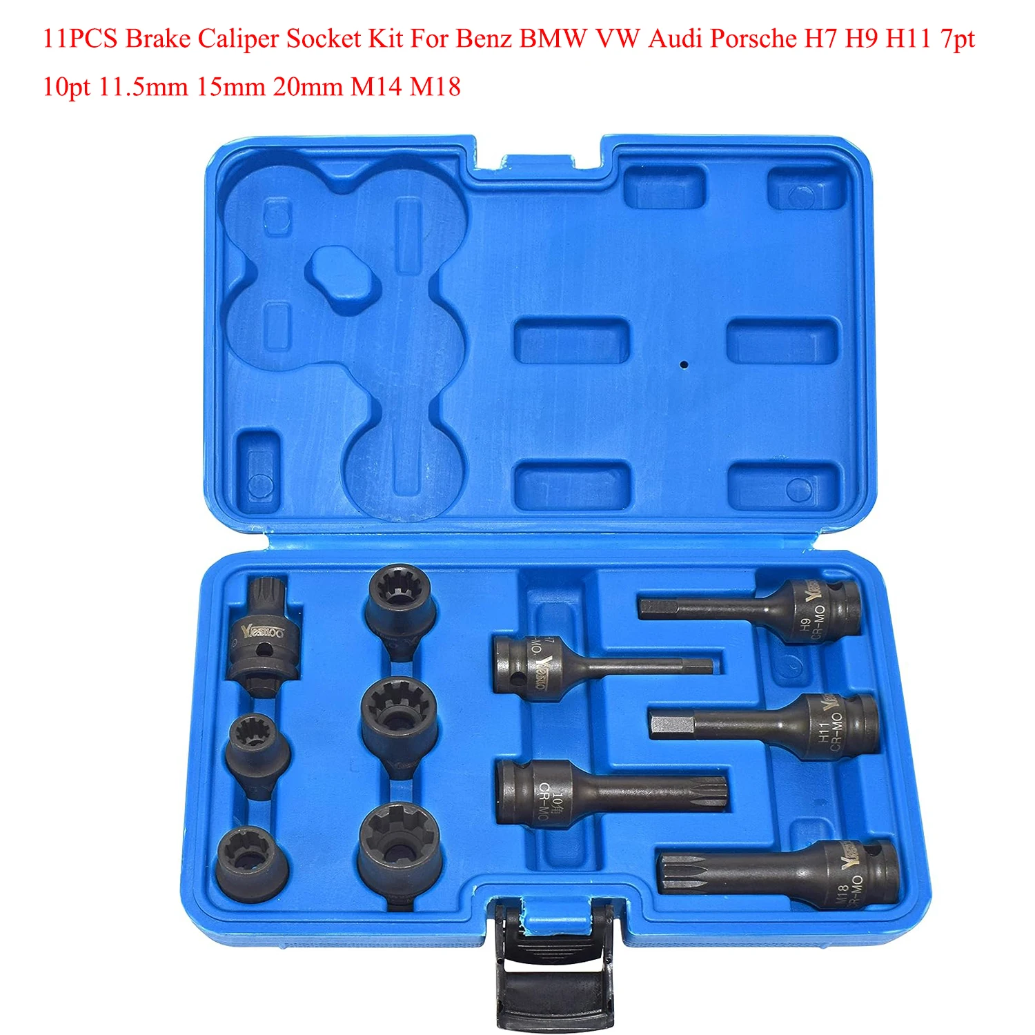 11PCS Brake Caliper Socket Kit 1/2