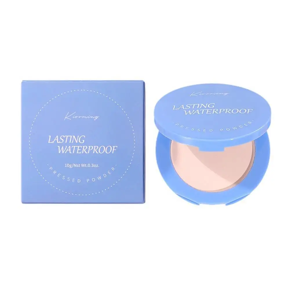 بودرة كيك غير لامعة سعة 10 جرام - خافي عيوب متين مقاوم للماء للتحكم في الزيت لمكياج غير لامع يدوم طويلاً